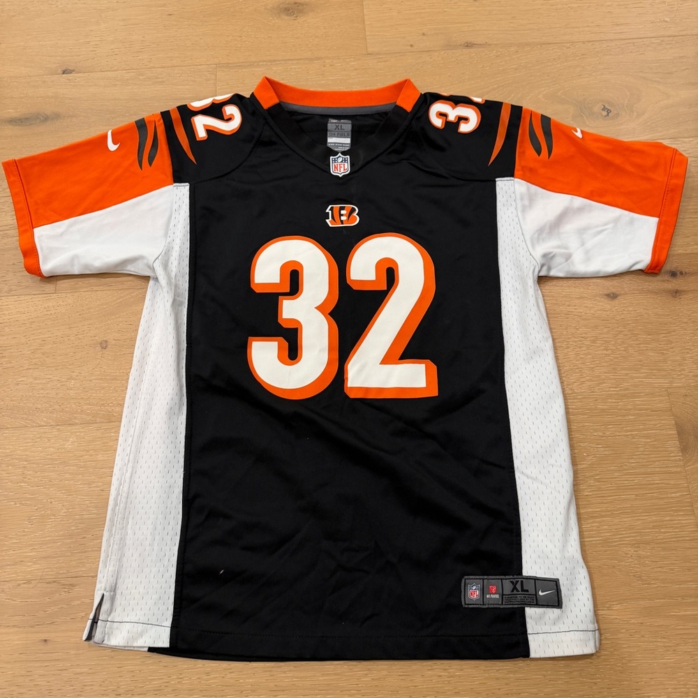 Bengals 32 Hill Nike Football Jersey Youth XL (18/20)